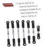HopsupRC Adjustable Turnbuckles Upgrades Part for 1/10 Slash/Rustler/Stampede/Bandit VXL 4WD, Adjustable Turnbuckles Camber Links Toe Link,7PCS Silver view 2
