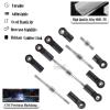 HopsupRC Adjustable Turnbuckles Upgrades Part for 1/10 Slash/Rustler/Stampede/Bandit VXL 4WD, Adjustable Turnbuckles Camber Links Toe Link,7PCS Silver view 4