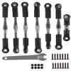 hopsupRC Adjustable Turnbuckles Upgrades Part for 1/10 Slash/Rustler/Stampede/Bandit VXL 4WD, Adjustable Turnbuckles Camber Links Toe Link,7PCS Titanium view 1