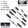 hopsupRC Adjustable Turnbuckles Upgrades Part for 1/10 Slash/Rustler/Stampede/Bandit VXL 4WD, Adjustable Turnbuckles Camber Links Toe Link,7PCS Titanium view 4