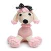 Cream-Pink Poodle Crochet Doll Handmade Amigurumi Plush Toy VAC view 2