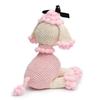 Cream-Pink Poodle Crochet Doll Handmade Amigurumi Plush Toy VAC view 4