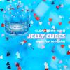 Blue Clear Slime with Jelly Cubes Pink Red Hearts Add-ins, Crunchy Crystal Boba Slime Super Soft Sludge Toy with Cute Charms, Party Favors Slime for Girls Boys view 2