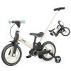 JMMD 6 in 1 Toddler Bike with Push Handle for Kids 18-60 Months, 12" Foldable Balance Bike with Training Wheels, Pedals, Brakes, Kickstand, Push Tricycle Toddler Gift & Toys for Boy & Girl view 1