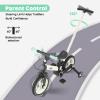 JMMD 6 in 1 Toddler Bike with Push Handle for Kids 18-60 Months, 12" Foldable Balance Bike with Training Wheels, Pedals, Brakes, Kickstand, Push Tricycle Toddler Gift & Toys for Boy & Girl view 3