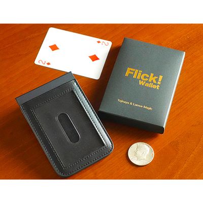 blue-ther Flick Wallet 2.0 Accessory Magic Tricks Gimmick Magician Close Up Street Illusions Acessoires Comedy Mentalism
