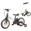 JMMD 6 in 1 Toddler Bike with Push Handle for Kids 18-60 Months, 12" Foldable Balance Bike with Training Wheels, Pedals, Brakes, Kickstand, Push Tricycle Toddler Gift & Toys for Boy & Girl view 1