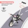 JMMD 6 in 1 Toddler Bike with Push Handle for Kids 18-60 Months, 12" Foldable Balance Bike with Training Wheels, Pedals, Brakes, Kickstand, Push Tricycle Toddler Gift & Toys for Boy & Girl view 3