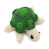 Cream-Green Turtle Crochet Doll Handmade Amigurumi Plush Toy VAC view 1