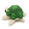 Cream-Green Turtle Crochet Doll Handmade Amigurumi Plush Toy VAC view 3