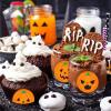 1000 Pcs Halloween Roll Stickers, Round Seal Label Stickers Halloween Pumpkin Bat Spider Stickers 1 inch Cute Self Adhesive Gift Stickers Envelope Seals Paster for Halloween Decorations view 4