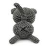 Dark Grey Lying Kitten Crochet Doll Handmade Amigurumi Plush Toy VAC view 4