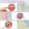 Flying Orb Ball Toy, 2024 Upgraded Boomerang Hover Ball Fidget Spinner for Kids, Hand Drone Orbit, Cool Toys Gift for 6 7 8 9 10+ Year Old Boys Girls Teens Outdoor Toys(Red) view 4