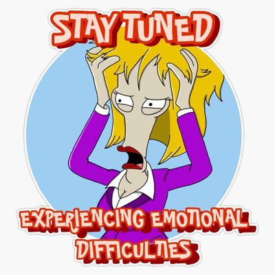 Magnet Experiencing Emotional Difficulties Magnetic Vinyl Sticker 5"