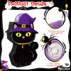 Aoriher Halloween Cat Piata Black Cat Candy Filled Piata with Stick Blindfold Set for Birthday Spooky Halloween Theme Party Decoration view 4