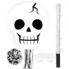 Aoriher Ghost Piata Pink Halloween Piata White Pink Ghost Party Piata with Bat Stick Blindfold Mask Confetti for Halloween Holiday Theme Festival Birthday Party Supplies Decoration(Skeleton) view 1