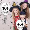 Aoriher Ghost Piata Pink Halloween Piata White Pink Ghost Party Piata with Bat Stick Blindfold Mask Confetti for Halloween Holiday Theme Festival Birthday Party Supplies Decoration(Skeleton) view 4