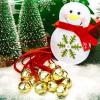 Gejoy 150 Pcs Christmas Bell Necklaces Large Jingle Gold Bell Necklaces for Craft Holiday Party Supplies view 4
