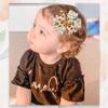 4 Packs Fall Hair Clips Girls Baby Hair Bow Clips with Maple Leaf Turkey Pumpkin Design Autumn Thanksgiving Party Boutique Grosgrain Ribbon Hair Bow with Alligator Clips for Toddlers Infants Kids view 3