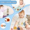 EPOGG 6 in 1 Montessori Toys for Babies 6-12 Months Up - Incl Pull String Toy, Stacking Cups, Tissue Box, Suction Cup Spinner, Stacking Blocks,Activity Cube, Baby Toys for 1 2 3 Year Old view 4