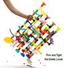 Marble Run - 200Pcs Maze Game Construction Building Toy, Race Track Set with 30pcs Glow in Dark Plastic Marbles STEAM Building Toys Gift for Kids (Marble run-200) view 2