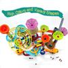 Marble Run - 200Pcs Maze Game Construction Building Toy, Race Track Set with 30pcs Glow in Dark Plastic Marbles STEAM Building Toys Gift for Kids (Marble run-200) view 4
