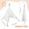 Syhood 4 Pack Kids Inflatable Bed Teepee Tent Set, Includes 4 Portable Air Mattresses, Foldable Tents, and White Flat Sheets view 2