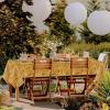Preboun 82 ft x 54 Inch Hay Bales Decor Hay Table Cloth Roll Large Straw Wall Backdrop Party Decorations Disposable Plastic Cloths for Western Cowboy Farm Halloween Party Supplies view 4