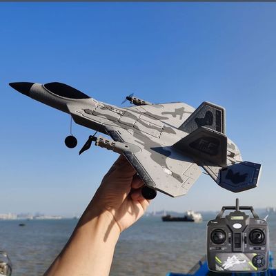QIYHBVR RC Airplane, 2.4Ghz 4 Channel Remote Control Plane with 6 Axis Gyro System, Adjustable Rudder, Vertical Takeoff, Easy to Fly RTF Foam RC Aircraft for Adults