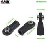 AMK SCX10 M4 RC Link Rod Ends 4mm Tie Rods Joints with 7mm Pivot Ball 1/8 1/10 Crawler Universal Building Kit for TRX6 D90 TF2 CC01 Gen7 Gen8 TRX4 Upgrades (20Pcs Straight) view 4