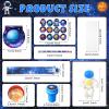 Cholemy 192 Pcs Space Party Favors Space Theme Supplies Outer Astronaut Stationery Set Notebook Bouncy Ball Sticker Stamper Eraser Ruler Pencil Bag for Galaxy Birthday Gift Classroom Prize view 2