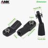AMK SCX10 M4 RC Link Rod Ends 4mm Tie Rods Joints with 7mm Pivot Ball 1/8 1/10 Crawler Universal Building Kit for TRX6 D90 TF2 CC01 Gen7 Gen8 TRX4 Upgrades (20Pcs Bent) view 4