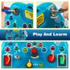 Laiydontos Toddler Toys LED Busy Board,Montessori Toy for 1-3 Year Old, Kids Sensory Board, Light Switches Preschool Learning Activities Travel Toy for 1 2 3 4 Boys Girls Birthday view 2