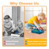 Laiydontos Toddler Toys LED Busy Board,Montessori Toy for 1-3 Year Old, Kids Sensory Board, Light Switches Preschool Learning Activities Travel Toy for 1 2 3 4 Boys Girls Birthday view 4