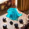 Deekin Dice Jail Gelatinous Cube Dice Prison Resin Cube 7 Role Playing Cage with Container Black Polyhedral Set Miniature Accessory for Gatherings Activity Party Gift Set(Blue) view 4
