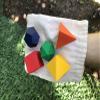 3D Printed Platonic Solids - Cube, Tetrahedron, Octahedron, Dodecahedron, Icosahedron, Pouch Gift view 2