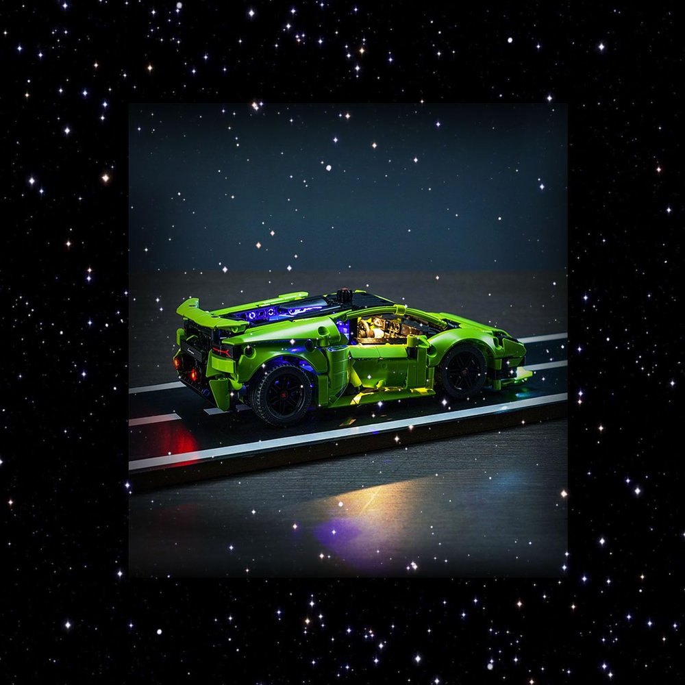 Brick Shine Light kit for Lamborghini Huracin Tecnica 42161 (Model Set is not Included) (Classic)