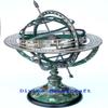 Divine Handicraft Rustic Astrolabe, Zodiac, Engraved, Celestial, 11" Height Brass Armillary Sphere Globe with New Finish. (Green Patina). view 4