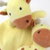 HonestBaby Plush Loveys and Rattles Stuffed Animal Toys Gifts for Infant Baby Boys, Girls, Unisex, Pale Banana, One Size view 2