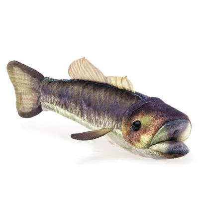 Folkmanis Mini Largemouth Bass Finger Puppet