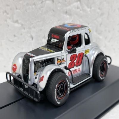 Pioneer Legends Racer P127 '34 Ford Coupe Silver, #28 1:30 Slot Car