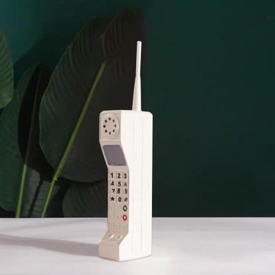 TOTITOM Retro Brick Cell Phone Ornament, Vintage Cellular Phone Model, Old Fashioned Cell Phone Template for Family Decoration Simulation Photographic Ornaments (White)