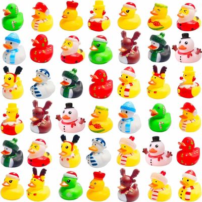 36 Pcs Christmas Rubber Ducks,Baby Showers Accessories Duckies Bath Toys for Kids Christmas Party Favors,Gift Exchange,Christmas Stocking Stuffers(Christmas)