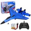 Beffkkip RC Plane 2CH Remote Control Plane SU35 RC Jet 2.4GHz RC Airplane RTF Easy to Fly FX620 Airplane Toys for Beginner, Kids and Adults,with Night Lights USB ChargingBlue view 1