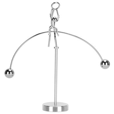 QANYEGN Metal Balancing Pendulum, Portable Desktop Metal Balance Pendulum Toys, Physics Science Gadget Tool for Office Games