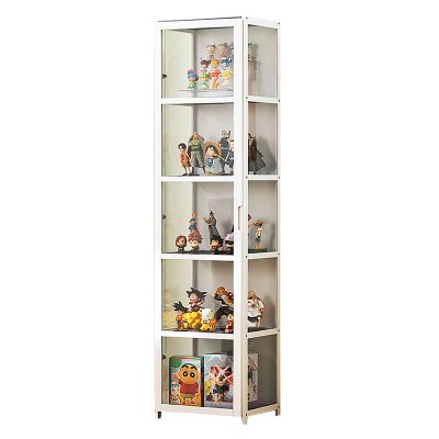 Acrylic Display Case,Minifigure Display Case,Figure Display Case,Display Case,Double Doors, Large-Capacity Storage, Large-Capacity Collection Cabinets, Dust-Proof and Moisture-Proof 42*33*161cm White