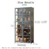Acrylic Display Case,Minifigure Display Case,Figure Display Case,Display Case,Double Doors, Large-Capacity Storage, Large-Capacity Collection Cabinets, Dust-Proof and Moisture-Proof 42*33*161cm White view 2