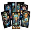 Art Nouveau Tarot Deck | 78 Illustrated Cards with Flowing Line Art & Mystical Symbolism | Elegant Fortune Telling Tool Inspired by The Belle poque view 1
