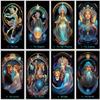 Art Nouveau Tarot Deck | 78 Illustrated Cards with Flowing Line Art & Mystical Symbolism | Elegant Fortune Telling Tool Inspired by The Belle poque view 2