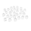 200Pcs 6 Side 8mm Clear Dices DIY Educational Dices Engraving Acrylic Blank Dices D6 Dices Party Family Board Game Dices 8mm Six Sided Clear Acrylic Dices 6 Sided Dices Role Playing Dices Square Cube view 1